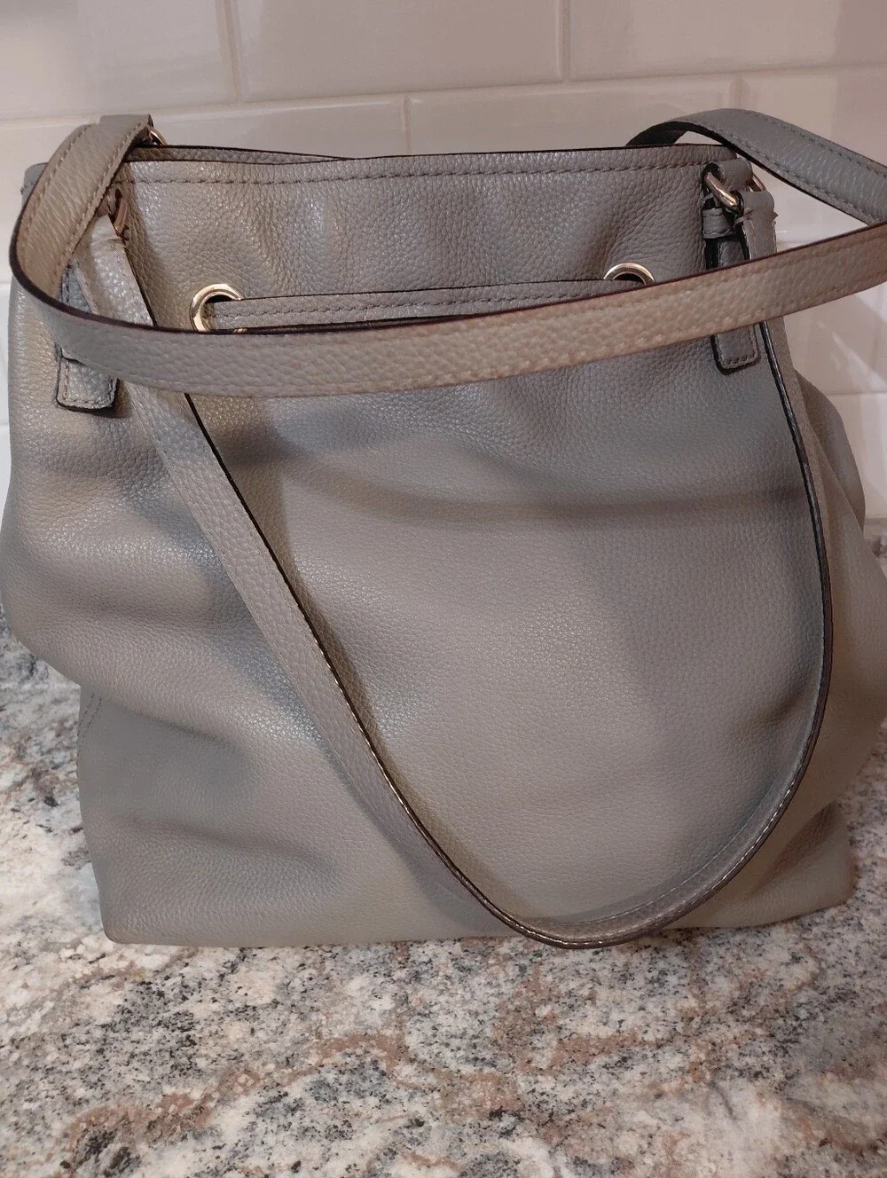 kate spade NY Jackson Street Arianna Leather Drawstring Tote Shoulder Bag